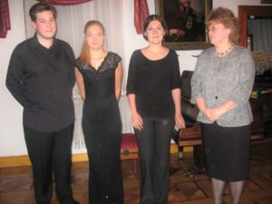 Od lewej: Robert Łaguniak, Amelia Maszońska, Hanna Holeska, Ewa Kafel