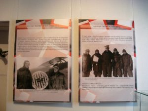 Fragment ekspozycji poświęcony lotnikom amerykańskim służącym w lotnictwie polskim